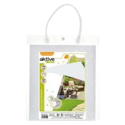 Aktive Garden Store D'ombrage Triangulaire Blanc -Magasin De Plein Air aktive garden store dombrage triangulaire blanc 3