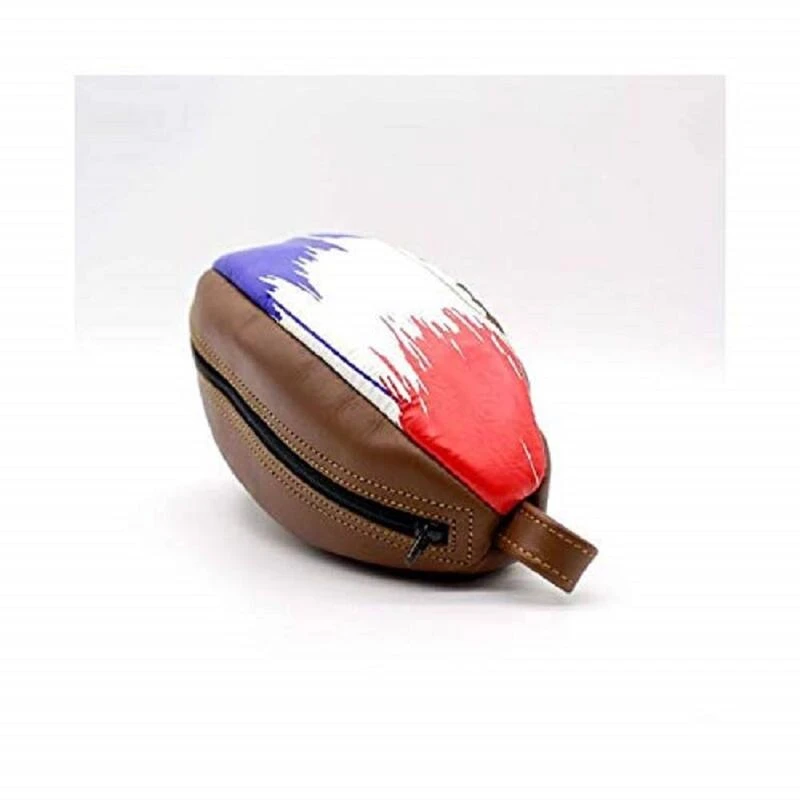 ALL SPORT VINTAGE -Trousse De Toilette Rugby - Drapeau Français. Cuir. 2 ALL SPORT VINTAGE -Trousse De Toilette Rugby - Drapeau Français. Cuir. – Image 2