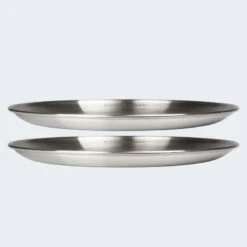 Assiette Plate De Camping | Diamètre Env. 23 Cm | Acier Inox | 2 Assiettes -Magasin De Plein Air assiette plate de camping diametre env 23 cm acier inox 2 assiettes 6