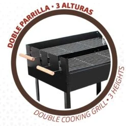Barbecue Au Charbon De Bois Portable Aktive Double Grill -Magasin De Plein Air barbecue au charbon de bois portable aktive double grill 2