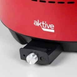 Barbecue De Table Sans Fumée Rond Rouge 2 En 1 Ø34 Cm Aktive -Magasin De Plein Air barbecue de table sans fumee rond rouge 2 en 1 o34 cm aktive 4