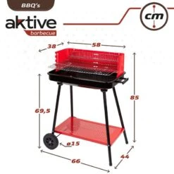 Barbecue Portable Au Charbon De Bois Pour 4 Niveaux Aktive 12 Barbecue Portable Au Charbon De Bois Pour 4 Niveaux Aktive -Magasin De Plein Air barbecue portable au charbon de bois pour 4 niveaux aktive 5