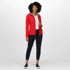 Regatta Bayarma Sweat De Marche Zippé à Capuche Pour Femme - Rouge Vif -Magasin De Plein Air bayarma sweat de marche zippe a capuche pour femme rouge vif 2