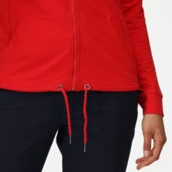 Regatta Bayarma Sweat De Marche Zippé à Capuche Pour Femme - Rouge Vif -Magasin De Plein Air bayarma sweat de marche zippe a capuche pour femme rouge vif 3