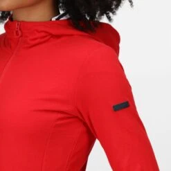 Regatta Bayarma Sweat De Marche Zippé à Capuche Pour Femme - Rouge Vif -Magasin De Plein Air bayarma sweat de marche zippe a capuche pour femme rouge vif 4