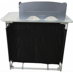 BAYASUN Meuble De Cuisine 4 Étagères Pieds Réglables Gris 9 BAYASUN Meuble De Cuisine 4 Étagères Pieds Réglables Gris -Magasin De Plein Air bayasun meuble de cuisine 4 etageres pieds reglables gris 4