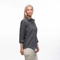 Bergans Of Norway Tovdal - Chemise De Marche Pour Femmes - Gris Foncé -Magasin De Plein Air bergans of norway tovdal chemise de marche pour femmes gris fonce 4