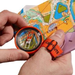 BOUSSOLE POUCE DROIT Pour Course D'orientation RACER 500 Noir Orange -Magasin De Plein Air boussole pouce droit pour course dorientation racer 500 noir orange 3