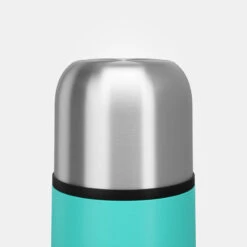 Quechua Bouteille Isotherme Inox 0,4L Avec Gobelet Pour La Randonnée - Turquoise -Magasin De Plein Air bouteille isotherme inox 04l avec gobelet pour la randonnee turquoise 3