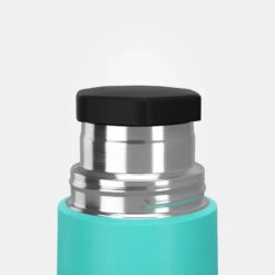 Quechua Bouteille Isotherme Inox 0,4L Avec Gobelet Pour La Randonnée - Turquoise -Magasin De Plein Air bouteille isotherme inox 04l avec gobelet pour la randonnee turquoise 4
