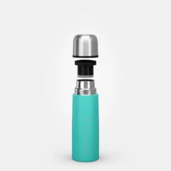 Quechua Bouteille Isotherme Inox 0,4L Avec Gobelet Pour La Randonnée - Turquoise -Magasin De Plein Air bouteille isotherme inox 04l avec gobelet pour la randonnee turquoise 7