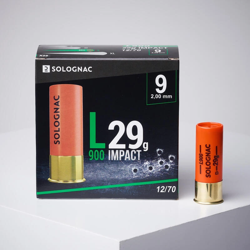 CARTOUCHE L900 29g CALIBRE 12/70 PLOMB N°9 X25 1 CARTOUCHE L900 29g CALIBRE 12/70 PLOMB N°9 X25