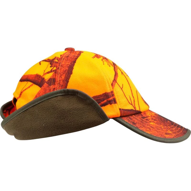 CASQUETTE CHASSE A RABAT CAMOUFLAGE ORANGE 4 CASQUETTE CHASSE A RABAT CAMOUFLAGE ORANGE – Image 4