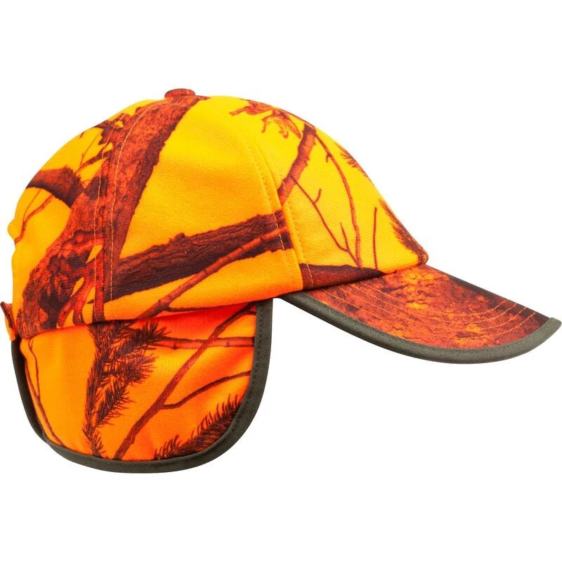CASQUETTE CHASSE A RABAT CAMOUFLAGE ORANGE 8 CASQUETTE CHASSE A RABAT CAMOUFLAGE ORANGE – Image 8