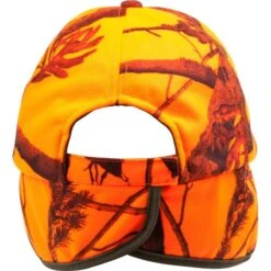 CASQUETTE CHASSE A RABAT CAMOUFLAGE ORANGE 19 CASQUETTE CHASSE A RABAT CAMOUFLAGE ORANGE -Magasin De Plein Air casquette chasse a rabat camouflage orange 9