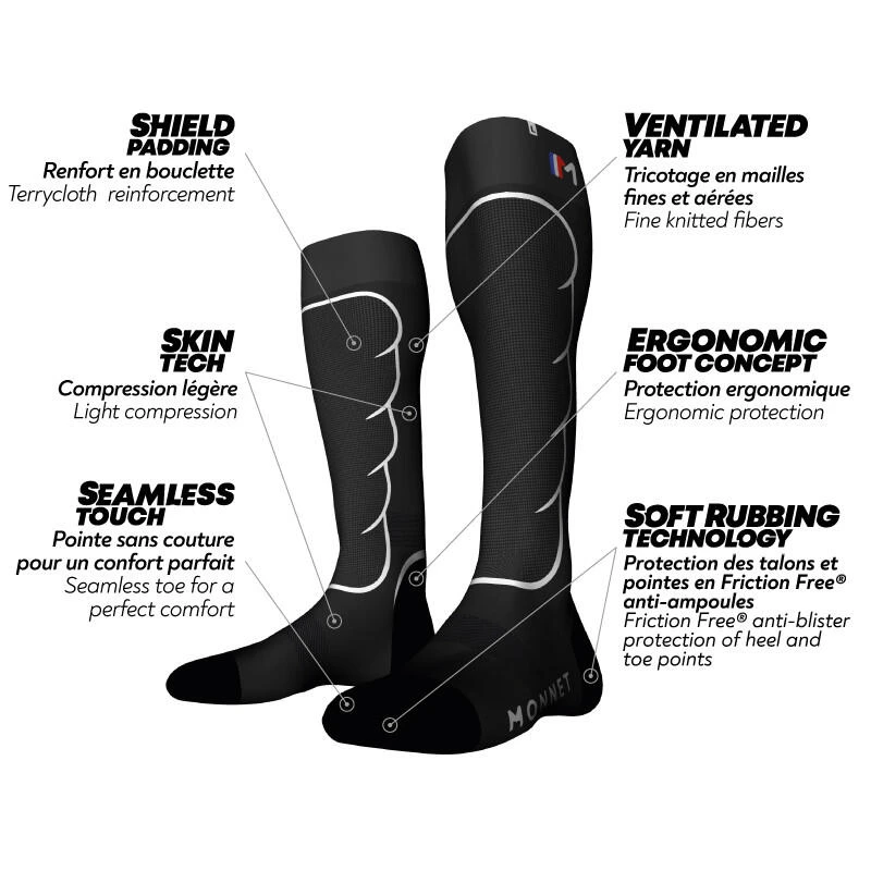 Monnet CHAUSSETTE HAUTE SKI DE RANDO 5 Monnet CHAUSSETTE HAUTE SKI DE RANDO – Image 5