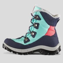 Quechua CHAUSSURES CHAUDES IMPERMÉABLES DE RANDONNÉE -SH500 WARM HIGH LACET-ENFANT 30-38 -Magasin De Plein Air chaussures chaudes impermeables de randonnee sh500 warm high lacet enfant 30 38 2