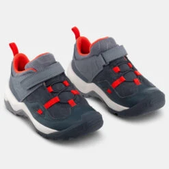Quechua Chaussures De Randonnée Enfant à Scratch Crossrock Grise Rouge Du 24 AU 34 -Magasin De Plein Air chaussures de randonnee enfant a scratch crossrock grise rouge du 24 au 34 3