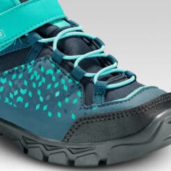 Quechua Chaussures Imperméables De Randonnée - MH120 MID Turquoises - Enfant 28 AU 34 -Magasin De Plein Air chaussures impermeables de randonnee mh120 mid turquoises enfant 28 au 34 5