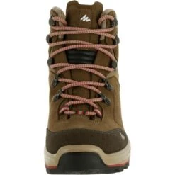 CHAUSSURES TREKKING CUIR IMPERMÉABLES - MT100 - BEIGE - FEMME HAUTE 10 CHAUSSURES TREKKING CUIR IMPERMÉABLES - MT100 - BEIGE - FEMME HAUTE -Magasin De Plein Air chaussures trekking cuir impermeables mt100 beige femme haute 2