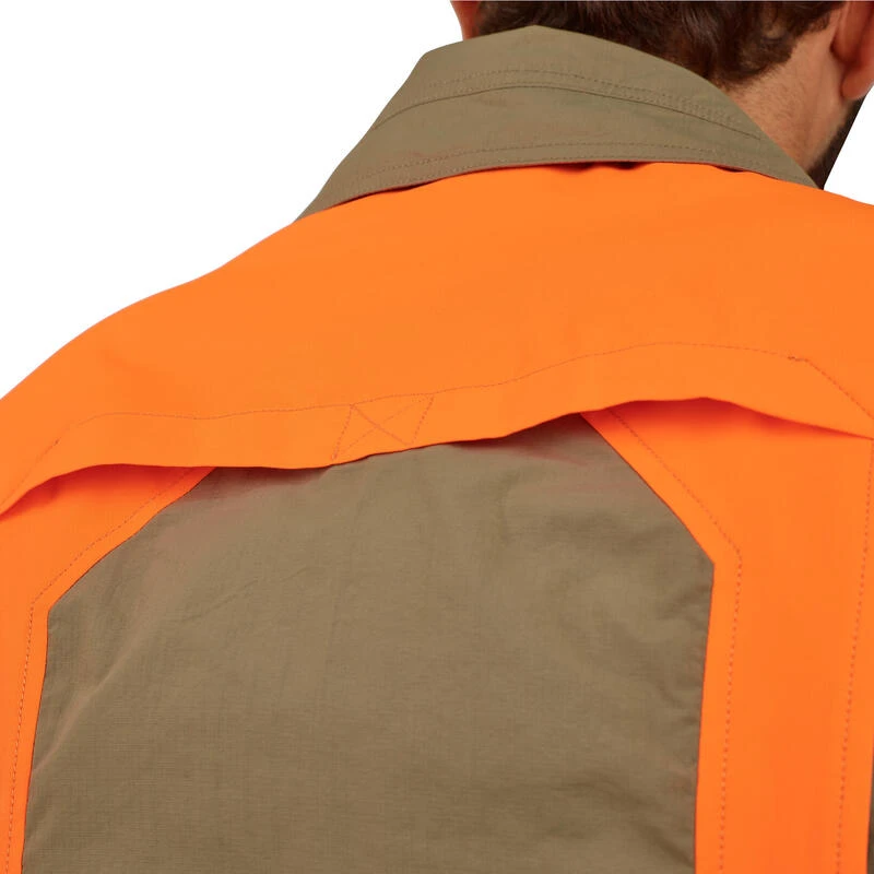 Chemise Manches Longues Légère Et Respirante Chasse 520 Verte Et Fluo 7 Chemise Manches Longues Légère Et Respirante Chasse 520 Verte Et Fluo – Image 7