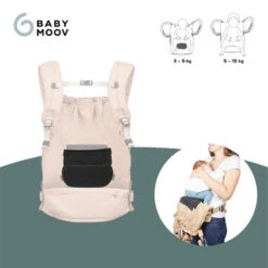 BabyMoov Coussin Réducteur Nouveau-né Pour Porte Bébé Moov & Boost - Noir -Magasin De Plein Air coussin reducteur nouveau ne pour porte bebe moov and boost noir 2