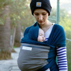 Écharpe L'Originale JPMBB - BLEU PAON, Eléphant -Magasin De Plein Air echarpe loriginale jpmbb bleu paon elephant 2