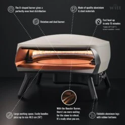 Four à Pizza WITT ETNA Modèle Rotante - Gris FR -Magasin De Plein Air four a pizza witt etna modele rotante gris fr 5