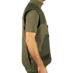 Gilet Chasse Léger Homme - 100 Vert -Magasin De Plein Air gilet chasse leger homme 100 vert 3