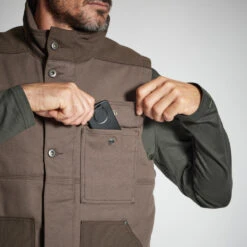 GILET RESISTANT 500 MARRON -Magasin De Plein Air gilet resistant 500 marron 3