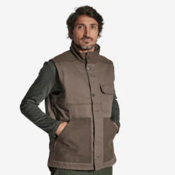 GILET RESISTANT 500 MARRON -Magasin De Plein Air gilet resistant 500 marron 6