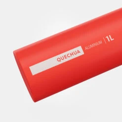 Quechua Gourde Alu 1L Avec Bouchon à Ouverture Rapide Pour La Randonnée - Rouge -Magasin De Plein Air gourde alu 1l avec bouchon a ouverture rapide pour la randonnee rouge 2