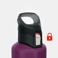 Quechua Gourde Alu 1L Avec Bouchon à Ouverture Rapide Pour La Randonnée - Violet -Magasin De Plein Air gourde alu 1l avec bouchon a ouverture rapide pour la randonnee violet 3