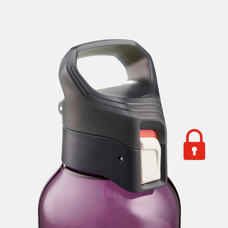 Quechua Gourde Ecozen® 0,8L Avec Bouchon Ouverture Rapide Pour La Randonnée - Violet 6 Quechua Gourde Ecozen® 0,8L Avec Bouchon Ouverture Rapide Pour La Randonnée - Violet – Image 6