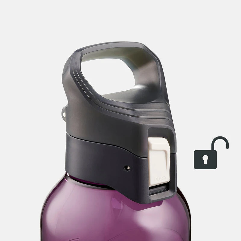 Quechua Gourde Ecozen® 0,8L Avec Bouchon Ouverture Rapide Pour La Randonnée - Violet 7 Quechua Gourde Ecozen® 0,8L Avec Bouchon Ouverture Rapide Pour La Randonnée - Violet – Image 7