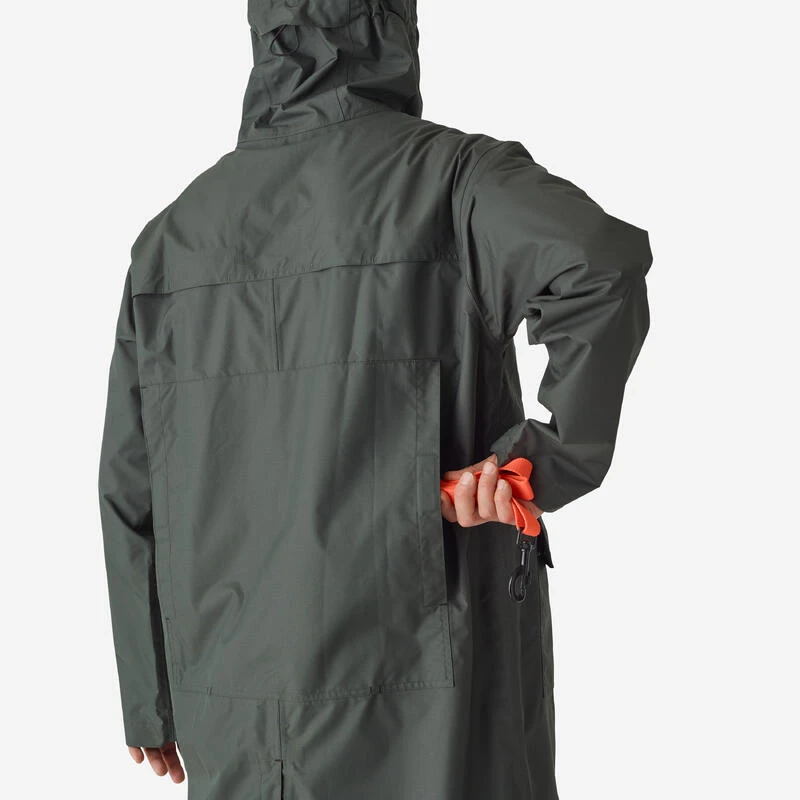 Manteau Long Chasse Imperméable 500 Vert 8 Manteau Long Chasse Imperméable 500 Vert – Image 8