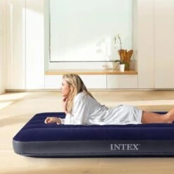 Matelas Gonflable - Intex Classic Downy -1 Personne - 76x191x25 Cm (BxLxH) -Magasin De Plein Air matelas gonflable intex classic downy 1 personne 76x191x25 cm bxlxh 5