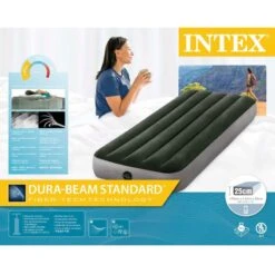 Matelas Gonflable - Intex Prestige Downy -1 Personne - 76x191x25 Cm (BxLxH) -Magasin De Plein Air matelas gonflable intex prestige downy 1 personne 76x191x25 cm bxlxh 4