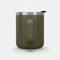 Quechua Mug MH500 Isotherme (double Paroi Inox) Camp Du Randonneur 0,38L Kaki -Magasin De Plein Air mug mh500 isotherme double paroi inox camp du randonneur 038l kaki 7