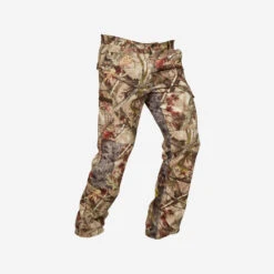 PANTALON CHASSE 100 RESPIRANT SILENCIEUX COTON CAMOUFLAGE FORET -Magasin De Plein Air pantalon chasse 100 respirant silencieux coton camouflage foret 3