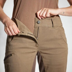 PANTALON CHASSE FEMME RESPIRANT 500 MARRON -Magasin De Plein Air pantalon chasse femme respirant 500 marron 5