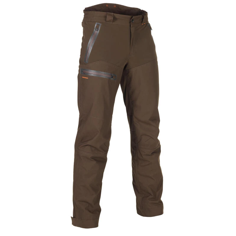 Pantalon Chasse Imperméable Renfort Marron 900 1 Pantalon Chasse Imperméable Renfort Marron 900