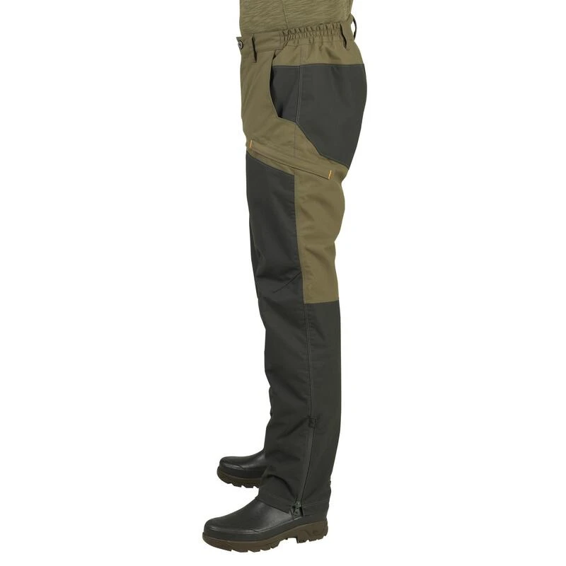PANTALON CHASSE IMPERMÉABLE RENFORT VERT 520 4 PANTALON CHASSE IMPERMÉABLE RENFORT VERT 520 – Image 4
