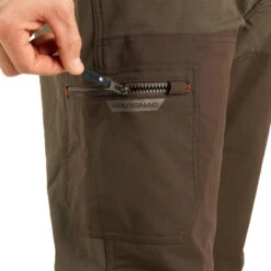 PANTALON Chasse RENFORT MARRON TEMPS SEC 500 -Magasin De Plein Air pantalon chasse renfort marron temps sec 500 6