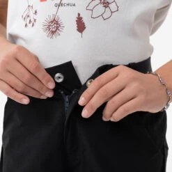 Quechua Pantalon De Randonnée Modulable Enfant MH500 ONEZIP Noir 7-15 Ans -Magasin De Plein Air pantalon de randonnee modulable enfant mh500 onezip noir 7 15 ans 5