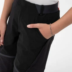 Quechua Pantalon De Randonnée Modulable Enfant MH500 ONEZIP Noir 7-15 Ans -Magasin De Plein Air pantalon de randonnee modulable enfant mh500 onezip noir 7 15 ans 6