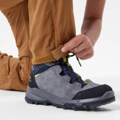 Quechua Pantalon De Randonnée Modulable Enfant MH550 Marron Foncé 7-15 Ans -Magasin De Plein Air pantalon de randonnee modulable enfant mh550 marron fonce 7 15 ans 8