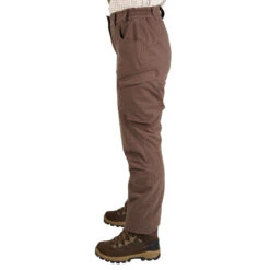 PANTALON FEMME CHASSE CHAUD IMPERMÉABLE MARRON 500 -Magasin De Plein Air pantalon femme chasse chaud impermeable marron 500 3