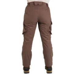 PANTALON FEMME CHASSE CHAUD IMPERMÉABLE MARRON 500 -Magasin De Plein Air pantalon femme chasse chaud impermeable marron 500 4