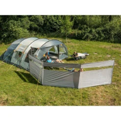 Paravent De Camping Bora - Brise-Vue - 4,5 X 1,4 M - Résistant Au Vent - Gris -Magasin De Plein Air paravent de camping bora brise vue 45 x 14 m resistant au vent gris 3